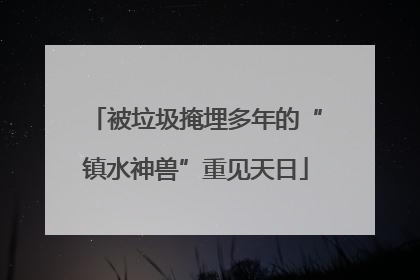 被垃圾掩埋多年的“镇水神兽”重见天日